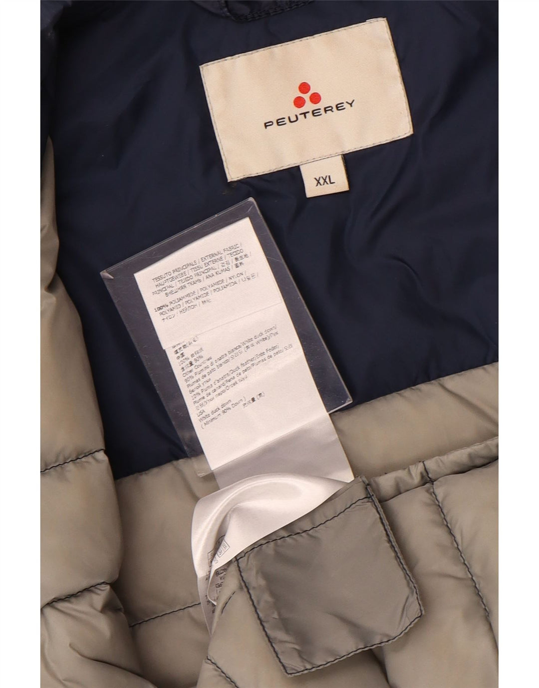 Ανδρικό καπιτονέ μπουφάν PEUTEREY UK 44 2XL Navy Blue Nylon
