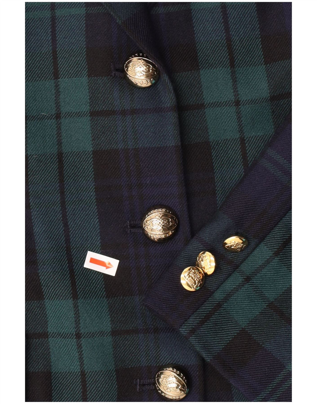 LUISA SPAGNOLI Γυναικείο Μπουφάν Μπλέιζερ IT 46 Μεγάλο Πράσινο Καρό Classic