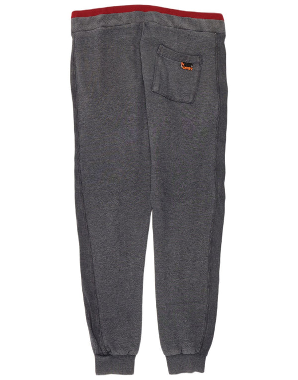 Superdry Mens Slim Fit Tracksuit Trousers Joggers Medium Navy Blue Flecked
