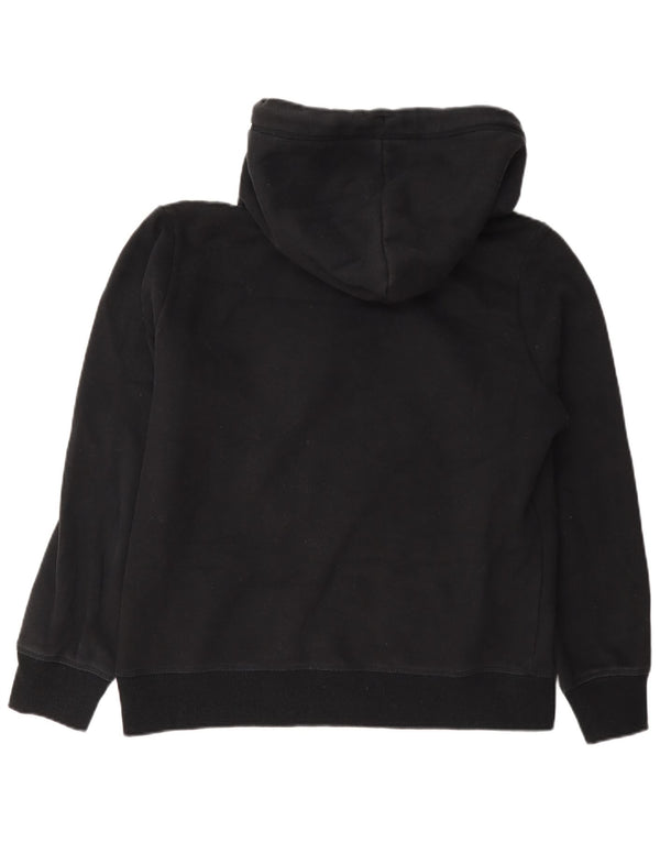 Superdry γυναικείο φούτερ με κανονική εφαρμογή UK 12 μεσαίο μαύρο βαμβακερό