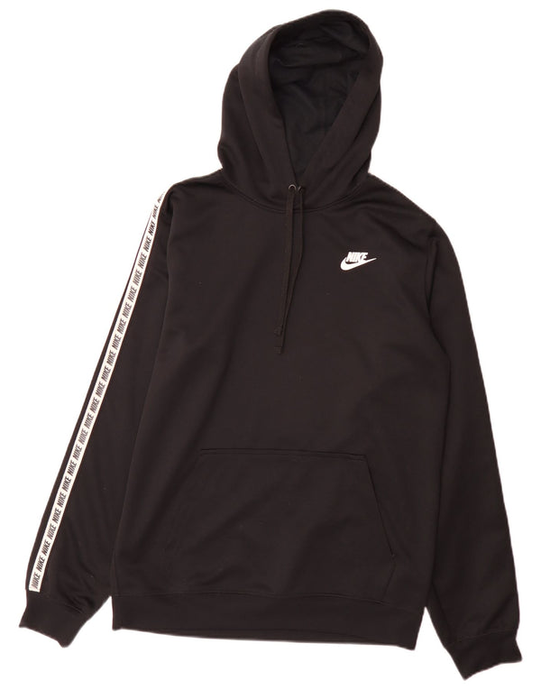 Ανδρικά γραφικά κουκούλα Nike, μικρό μαύρο πολυεστέρα