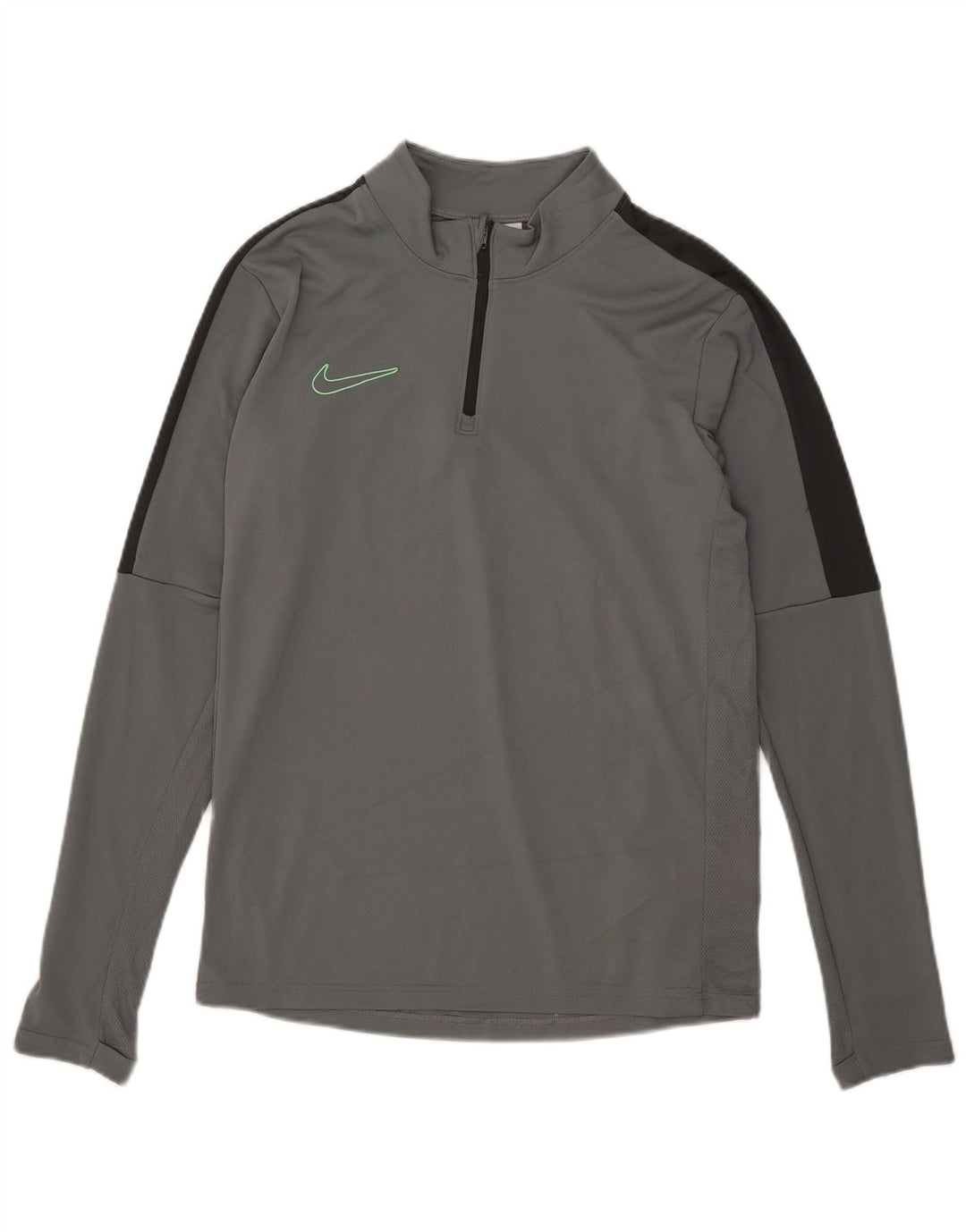 Ανδρική φόρμα Nike Dri Fit με φερμουάρ πουλόβερ στο επάνω μέρος, μικρό γκρι χρώμα