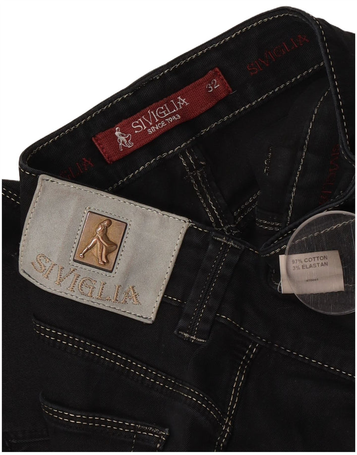 SIVIGLIA Ανδρικό Slim Jeans W32 L32 Μαύρο βαμβακερό