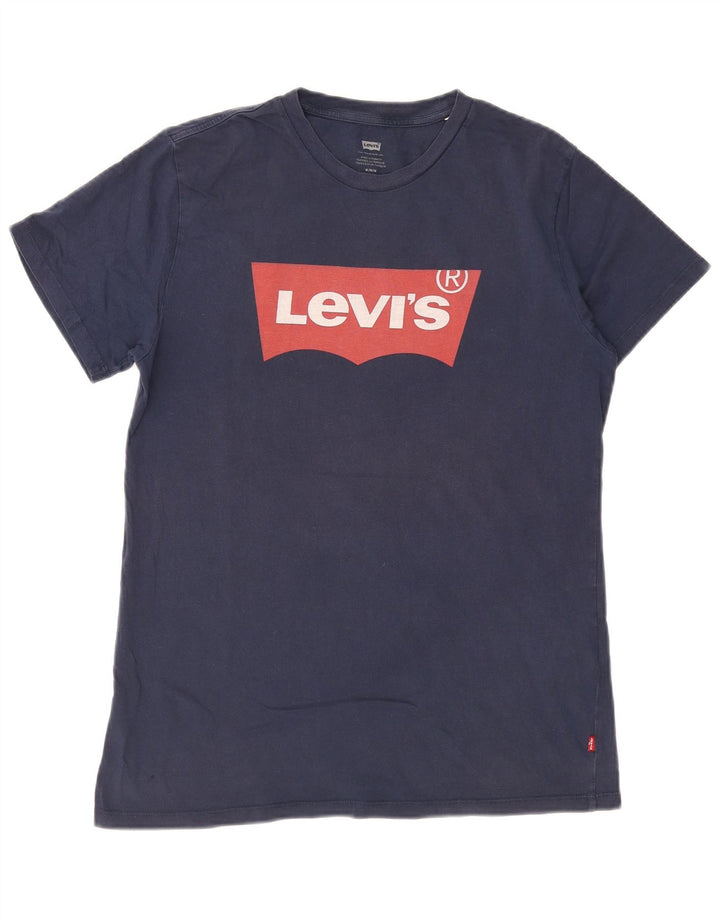 Ανδρικό γραφικό T-Shirt Levi's Top μεσαίο μπλε βαμβακερό