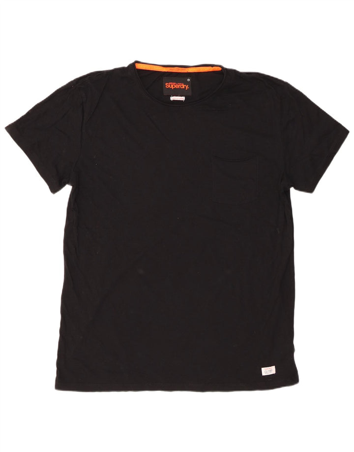 Superdry Ανδρικό T-Shirt Top 2XL Μαύρο βαμβακερό