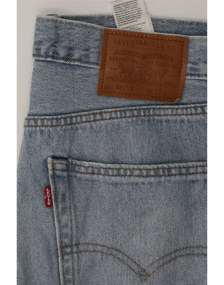Levi's Mens 551 Straight Jeans W32 L27 Μπλε Βαμβακερό
