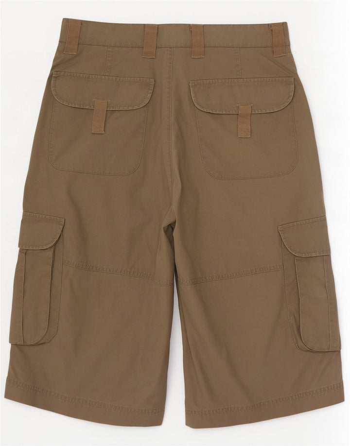 Zara Ανδρικό Σορτς Cargo EU 38 Small W30 Χακί Βαμβακερό