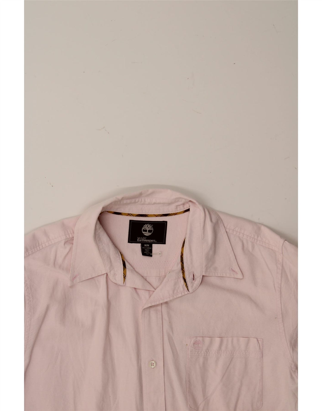 TIMBERLAND Mens Earthkeepers Regular Fit Shirt Medium Pink Vintage Timberland and Second-Hand Timberland from Messina Hembry 