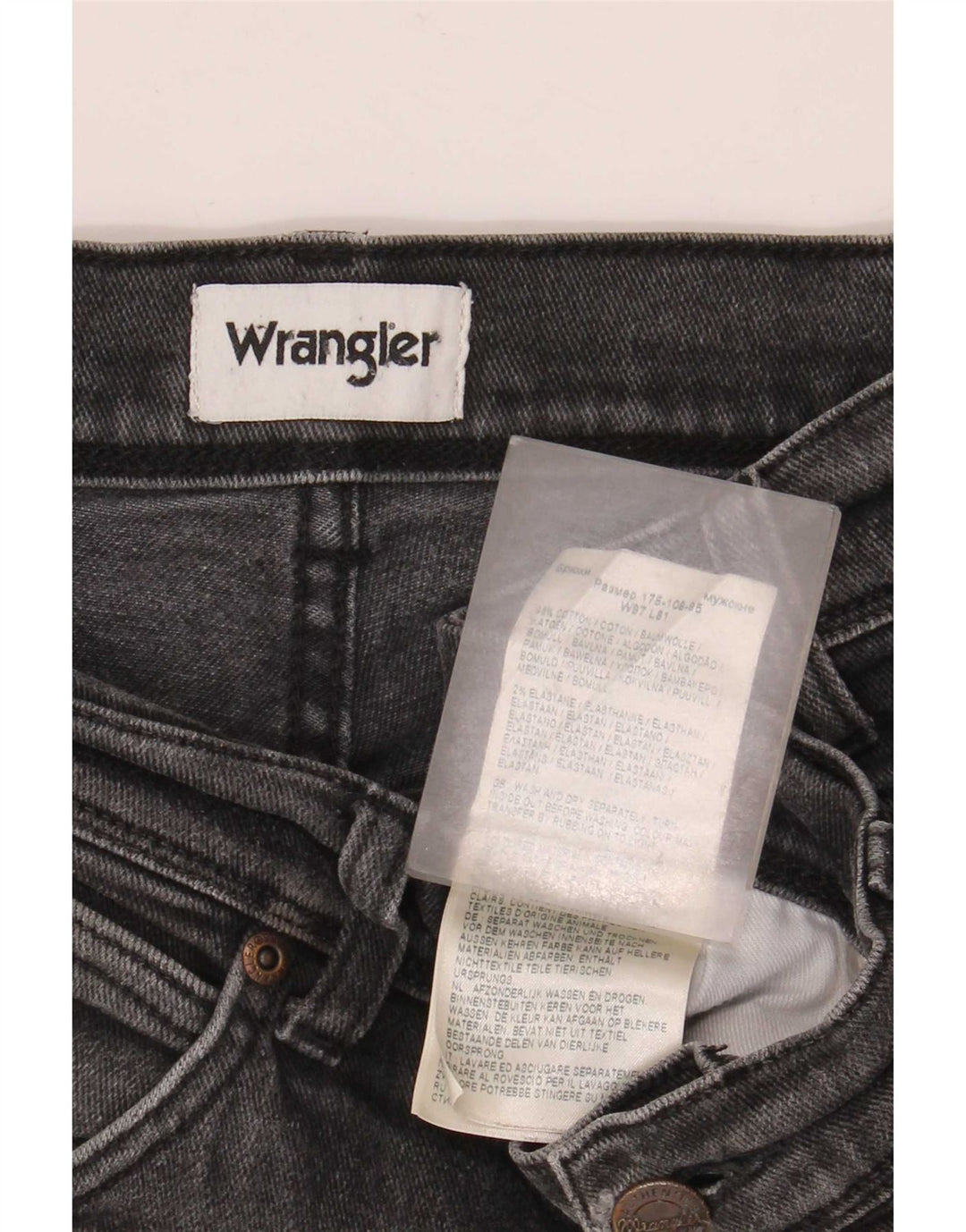Ανδρικό τζιν ίσιο Wrangler Texas Stretch W38 L32 Γκρι βαμβακερό