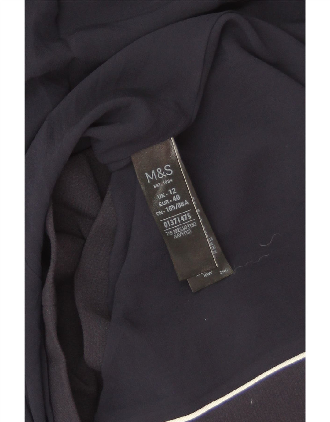 Marks & Spencer Γυναικείο σακάκι UK 12 Medium Navy Blue Polyester