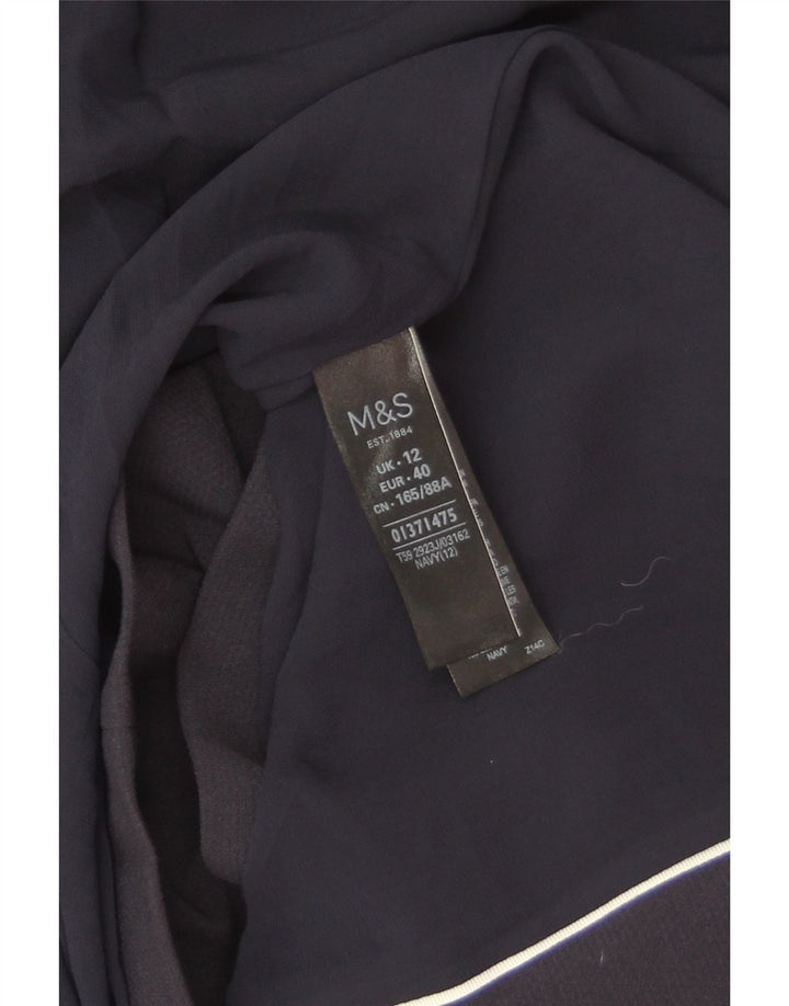 Marks & Spencer Γυναικείο σακάκι UK 12 Medium Navy Blue Polyester