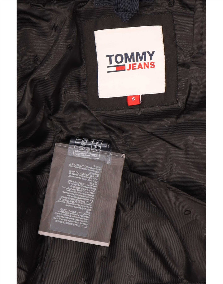 Tommy Hilfiger γυναικείο παλτό με κουκούλα UK 10 μικρό μαύρο πολυεστέρα