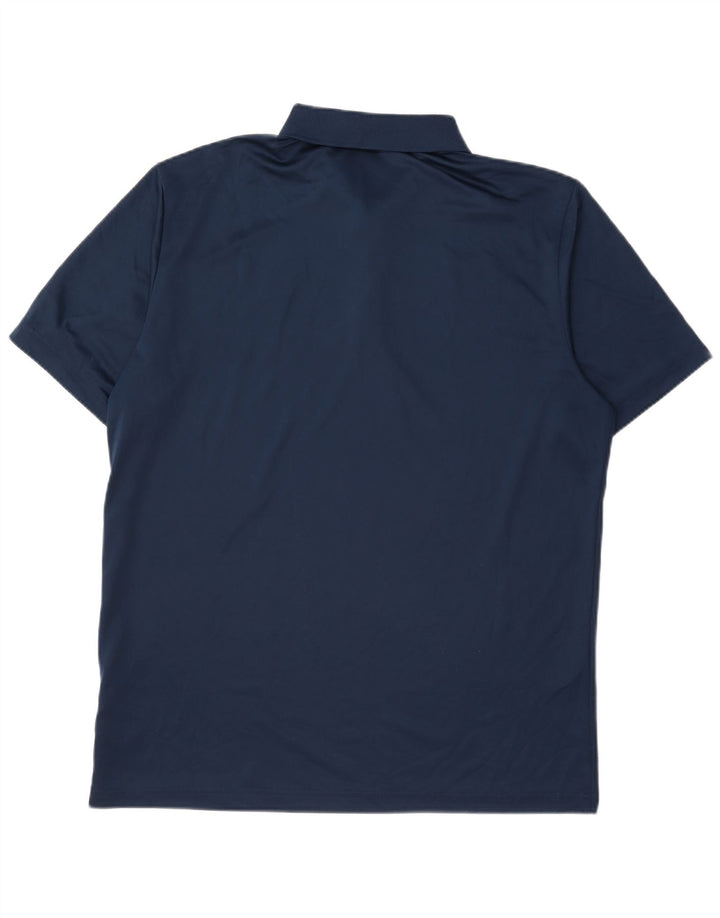 Ανδρικό πουκάμισο Adidas Polo μεγάλο Navy Blue Polyester