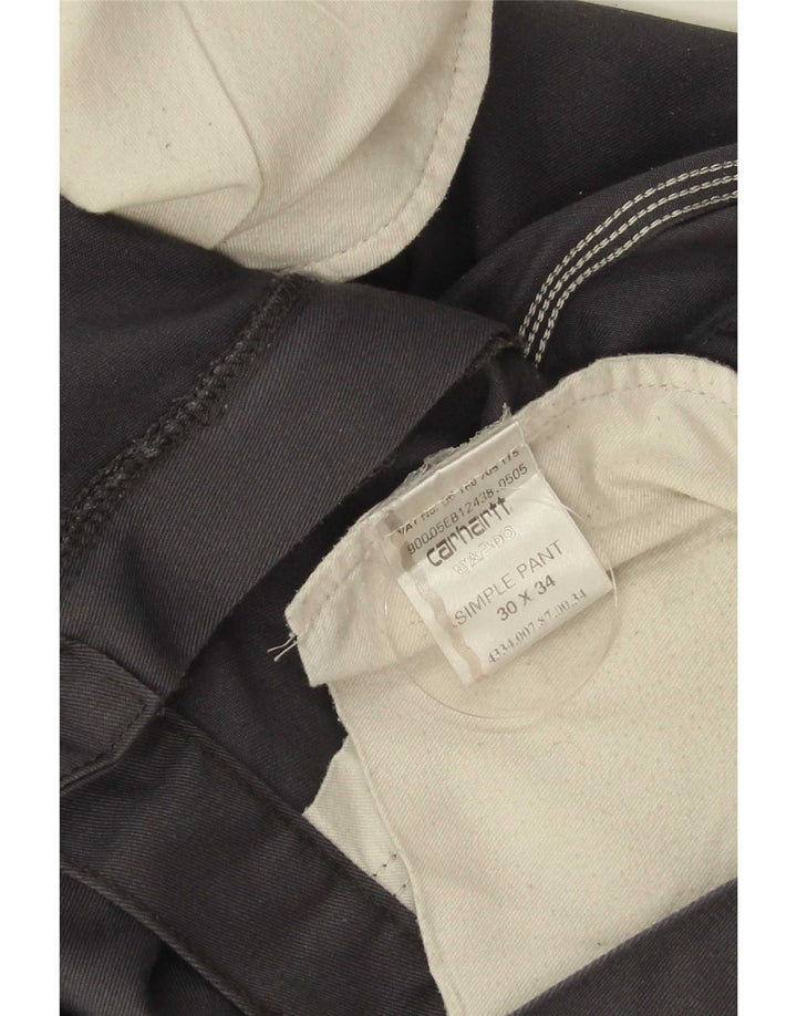 Ανδρικό ίσιο παντελόνι Chino Carhartt W30 L34 Grey Polyester
