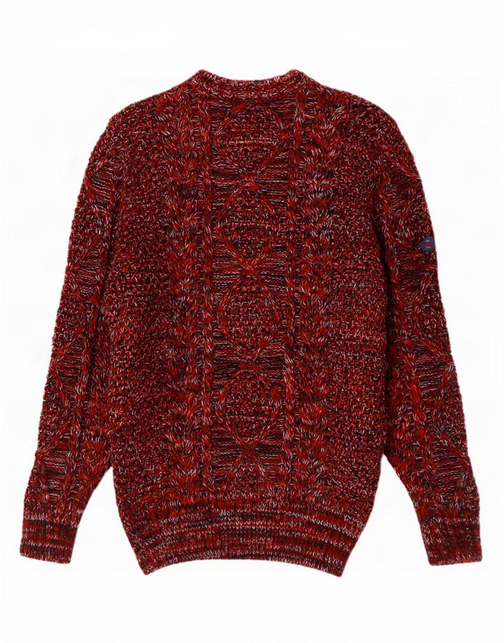 Ανδρικό πουλόβερ Superdry Boat Neck Jumper Ακρυλικό μεσαίου κόκκινου χρώματος