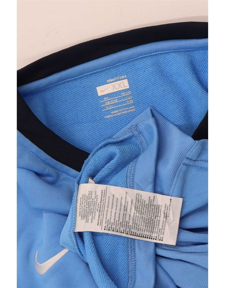 Ανδρικό τοπ Nike μακρυμάνικο UK 47/48 2XL μπλε πολυεστέρας