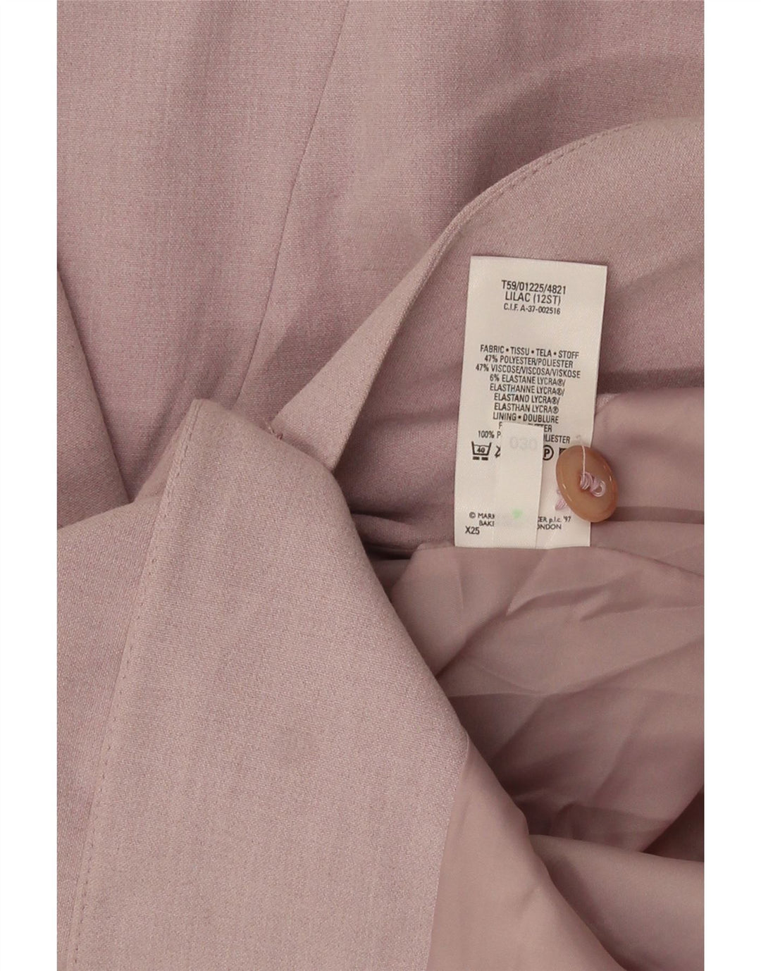 Marks & Spencer Γυναικείο Longline τζάκετ blazer UK 12 Medium Purple