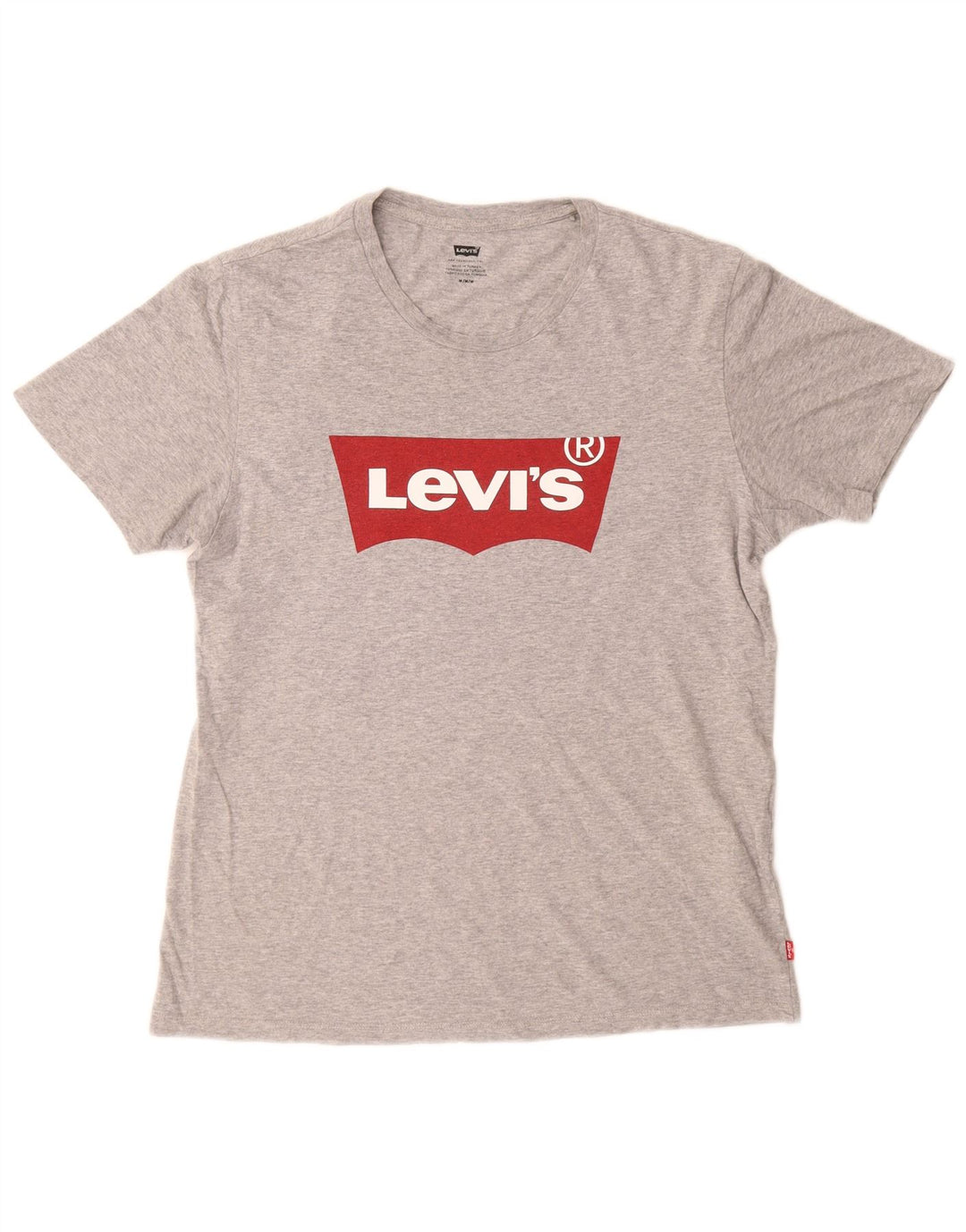 Ανδρικό γραφικό μπλουζάκι LEVI'S Τοπ μεσαίο γκρι βαμβακερό