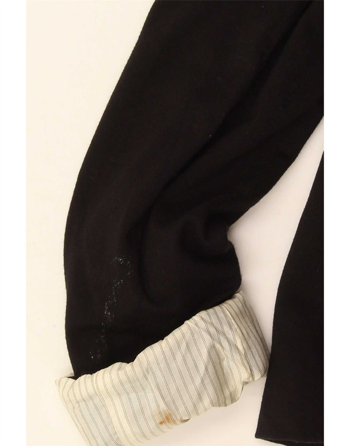 Zara Γυναικείο Μπουφάν 1 Button Blazer UK 6 XS Black Viscose
