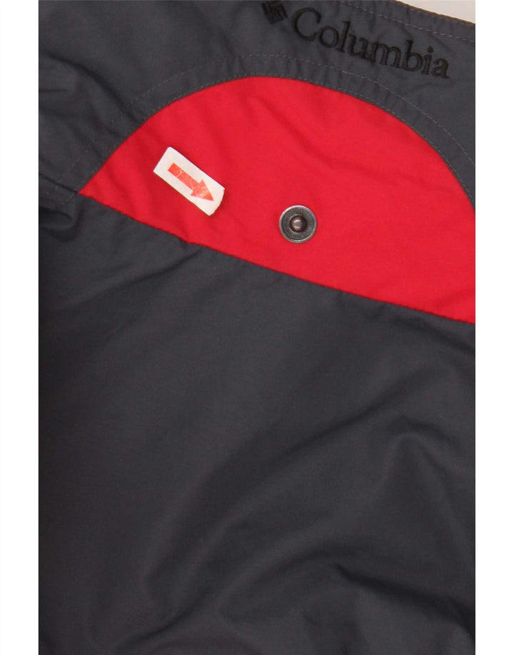 Columbia Γυναικείο μπουφάν βροχής UK 16 Large Navy Blue Colorblock Πολυεστέρας