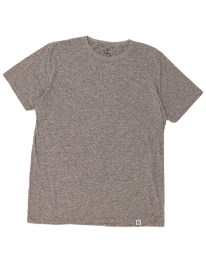 Ανδρικό T-Shirt Russell Athletic Top Βαμβακερό μεσαίο γκρι με φλύκταινες