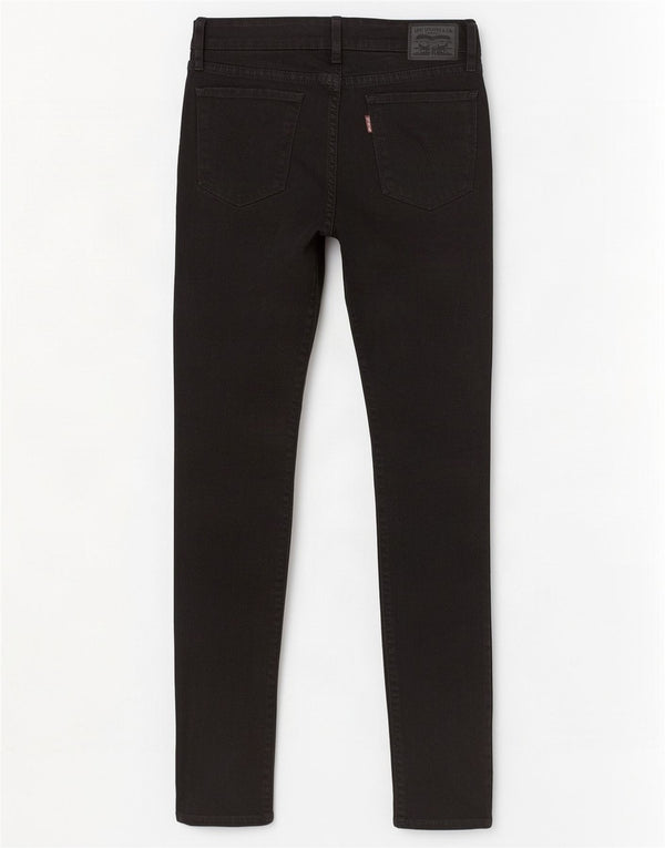 Levi's Womens 711 Skinny Jeans W28 L27 Μαύρο βαμβακερό