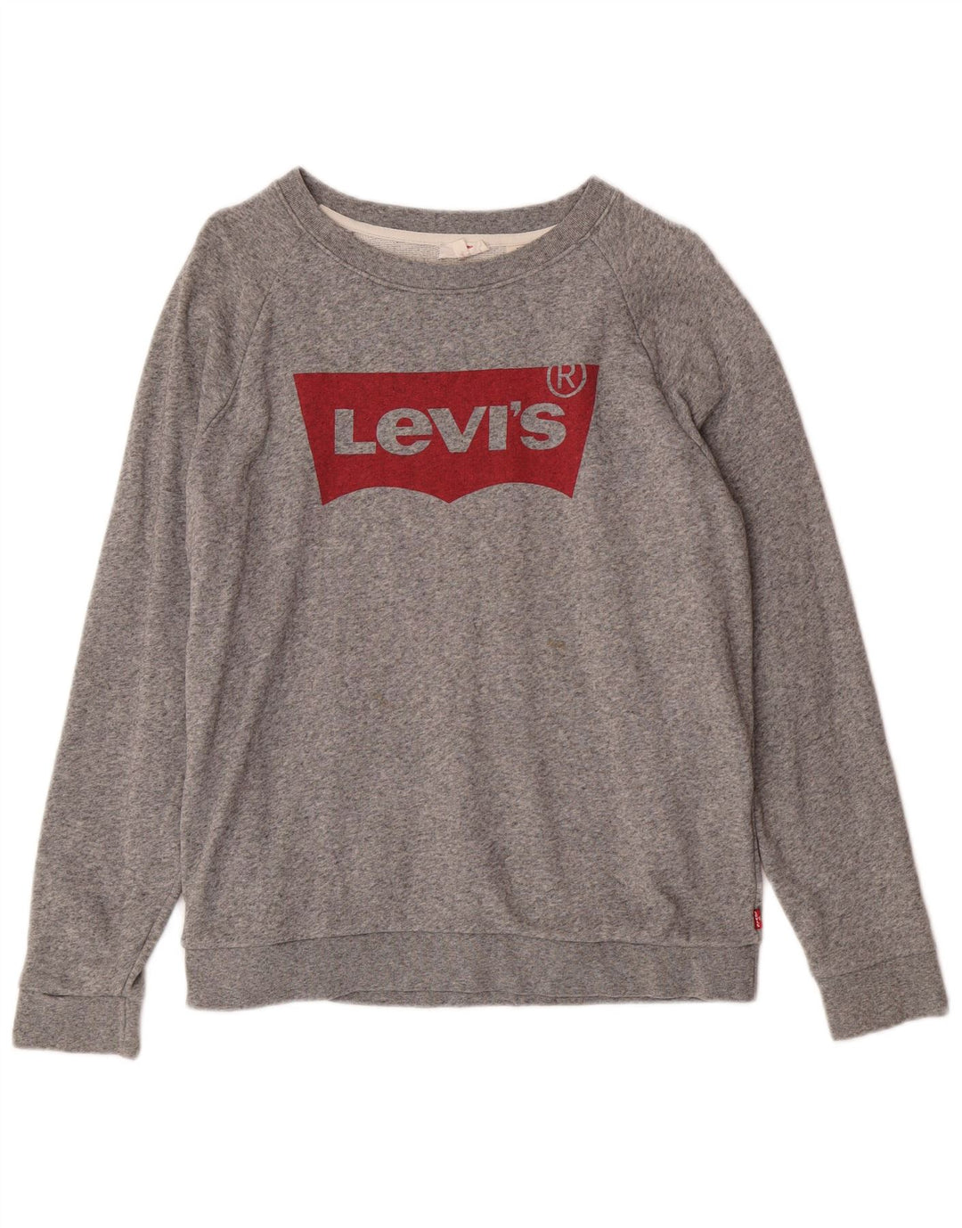 Γυναικείο γραφικό φούτερ Levi's Jumper UK 14 Μεσαίο γκρι βαμβακερό