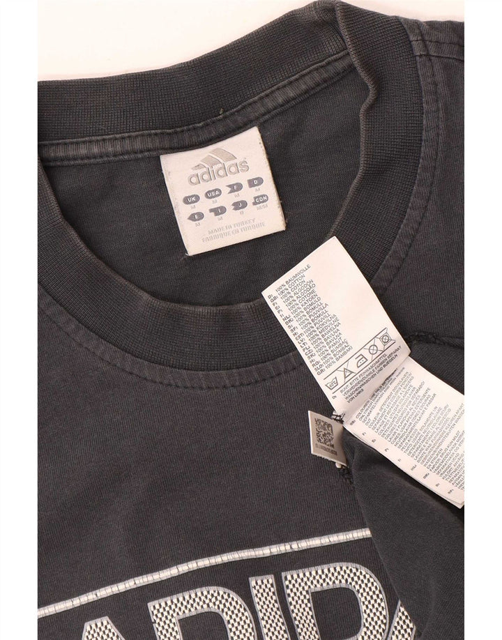 Ανδρικό γραφικό T-Shirt Adidas Top Μεσαίο γκρι βαμβακερό