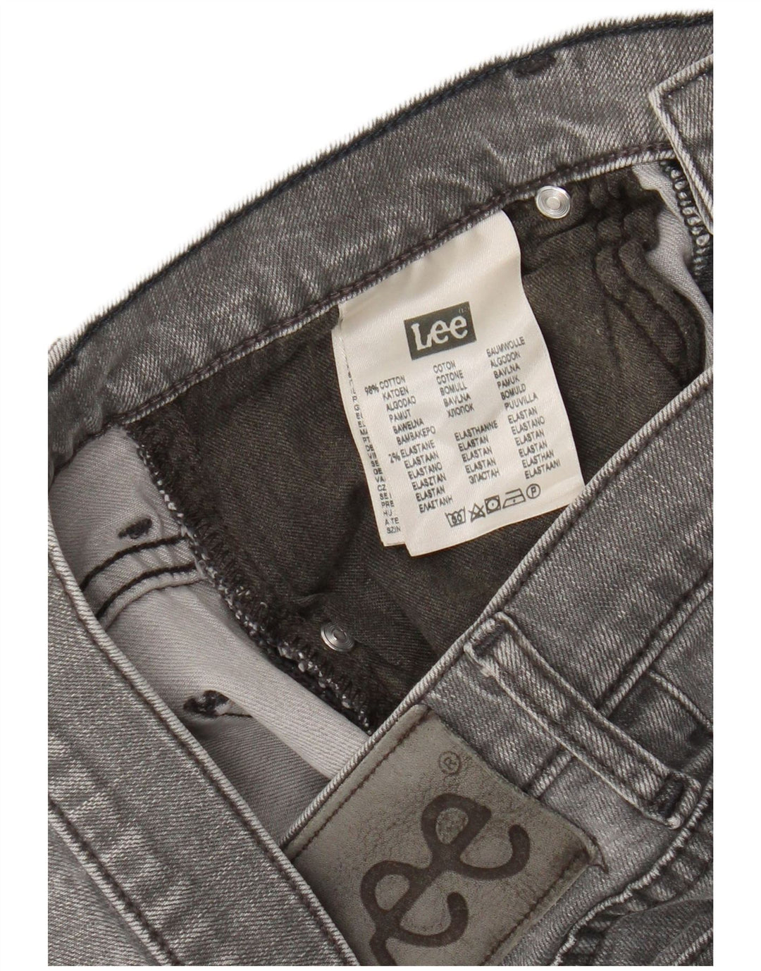 Lee Mens Powell Slim Jeans W31 L28 Γκρι βαμβακερό