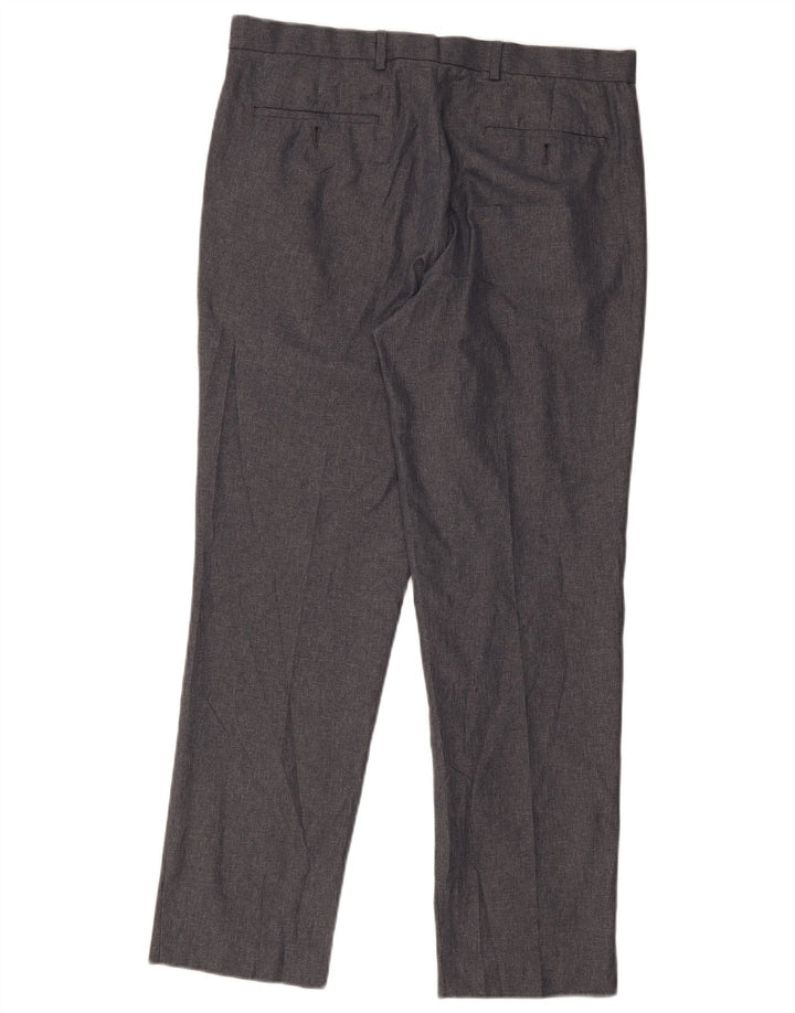 Marks & Spencer Ανδρικό ίσιο παντελόνι Chino W36 L30 Grey Polyester