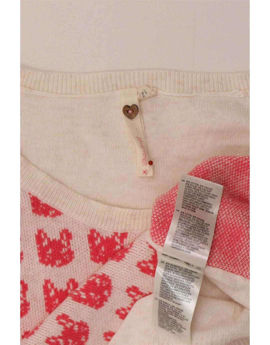 White Stuff Γυναικείο πουλόβερ με λαιμό βάρκα UK 12 Medium