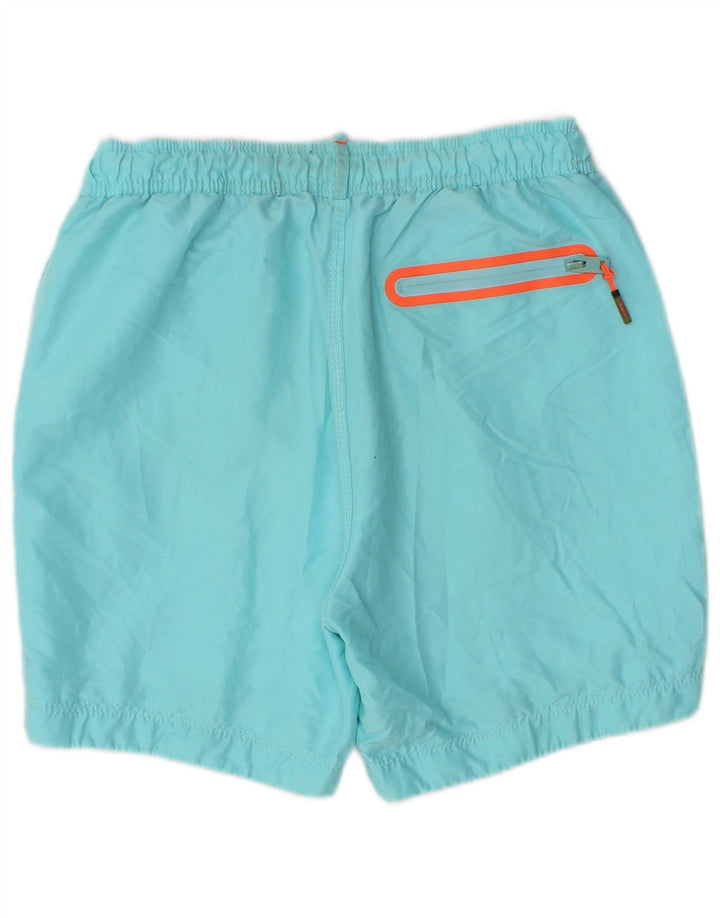 Ανδρικό γραφικό σορτς κολύμβησης SUPERDRY Μεσαίο τιρκουάζ πολυεστέρα