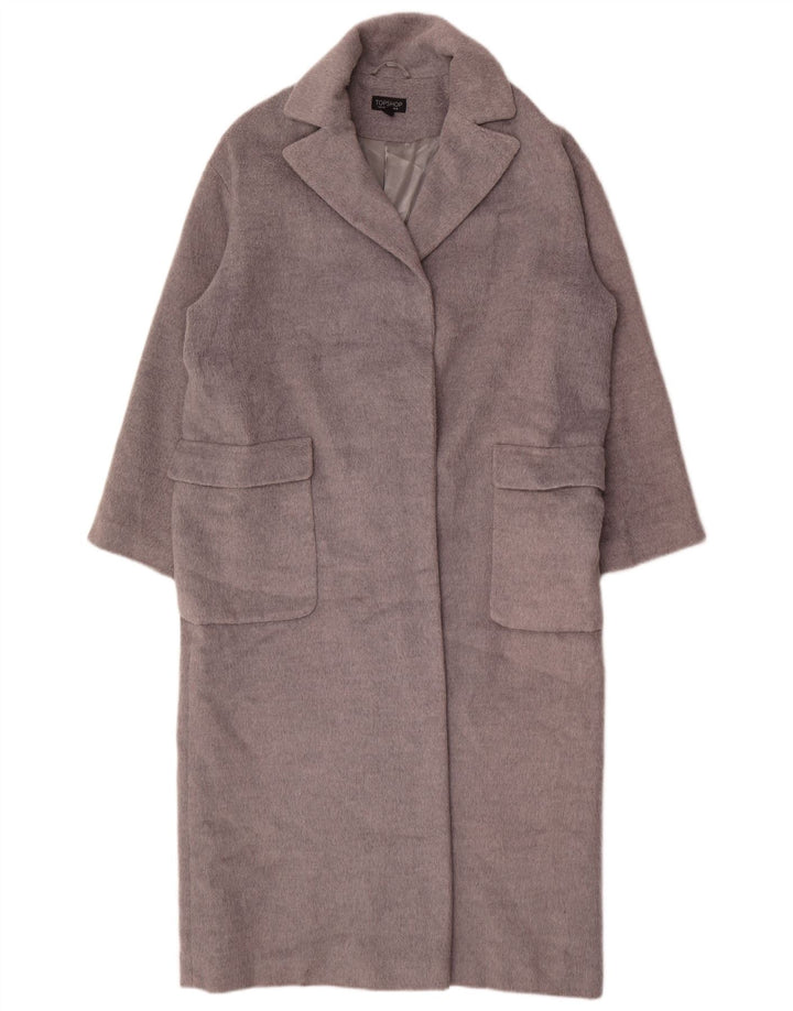 Topshop Γυναικείο Oversized Πανωφόρι UK 12 Medium Grey Polyester