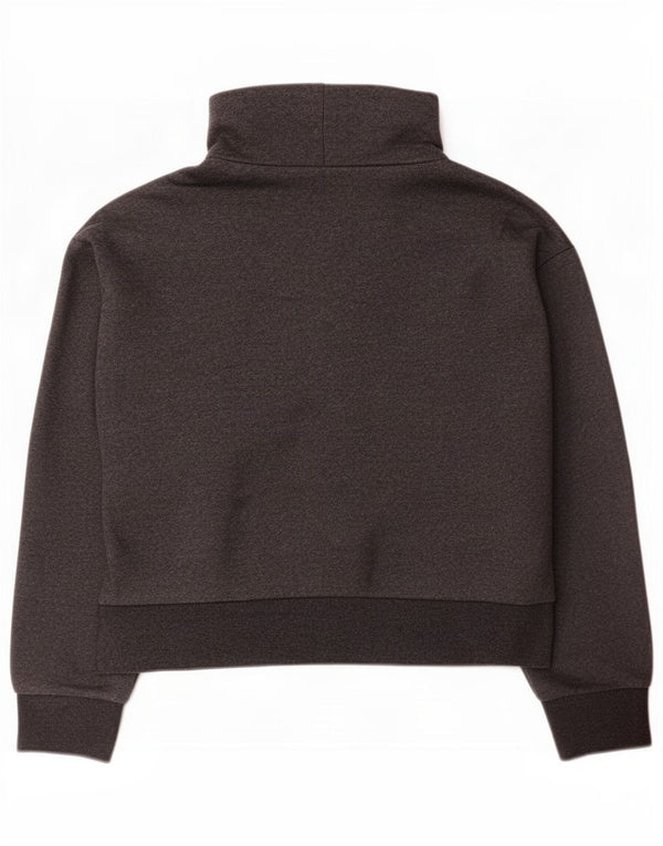 Zara Γυναικεία φούτερ Crop Oversized Jumper UK 18 XL Γκρι βαμβακερό