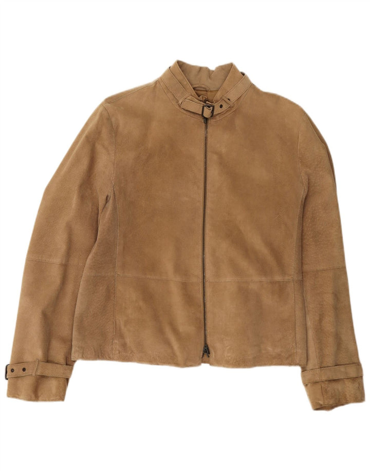 Penny Black Γυναικείο Suede Jacket UK 12 Medium Beige Leather