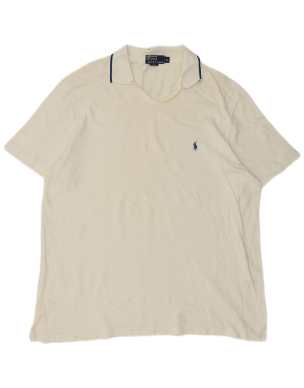 Πόλο Ralph Lauren Ανδρικό πουκάμισο XL Λευκό βαμβακερό