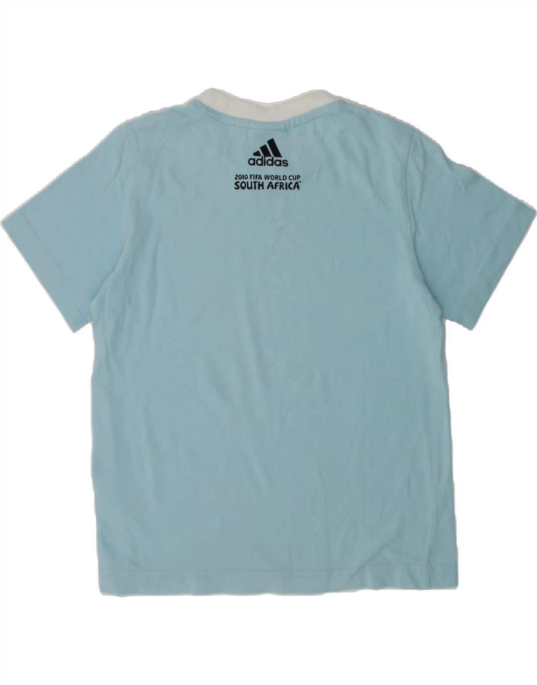ADIDAS Boys Graphic T-Shirt Top 9-10 Years Medium Blue Cotton | Vintage Adidas | Thrift | Second-Hand Adidas | Used Clothing | Messina Hembry 