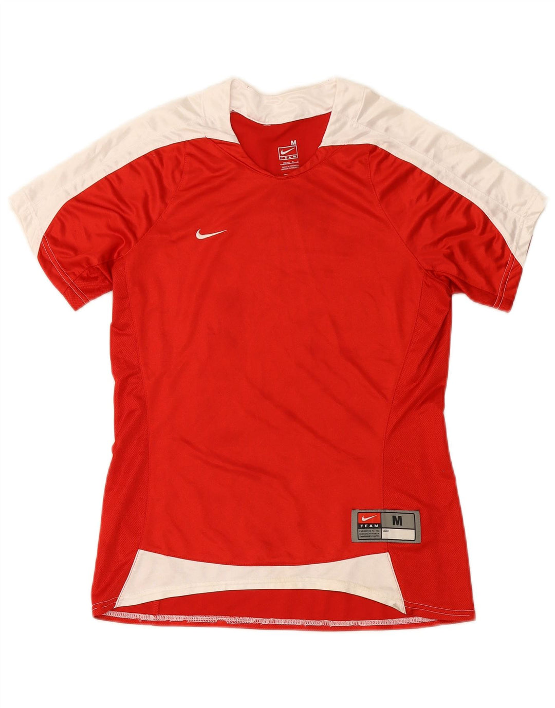 Γυναικείο μπλουζάκι Nike Fit Dry Top US 8/10 μεσαίου κόκκινου πολυεστέρα