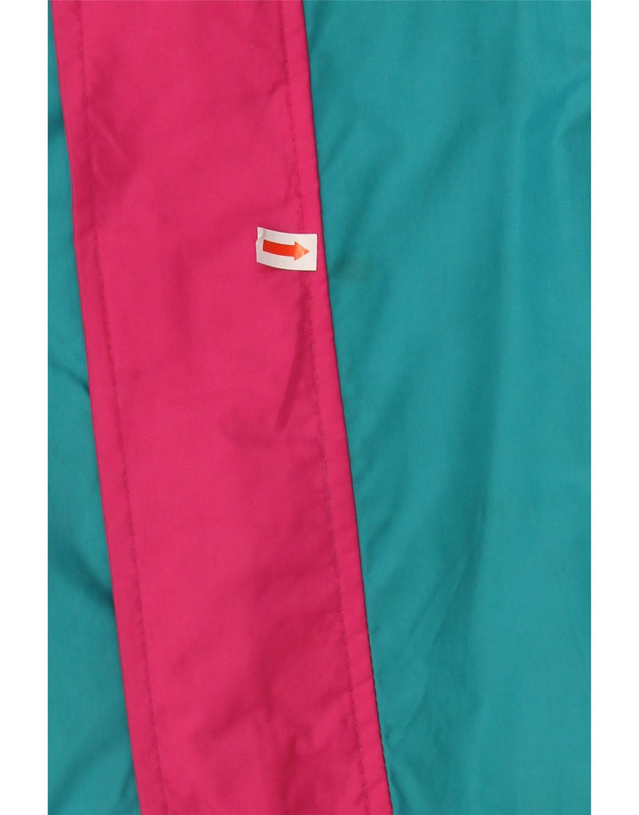 ETIREL Mens Hooded Rain Jacket UK 38 Medium Multicoloured Colourblock Vintage Etirel and Second-Hand Etirel from Messina Hembry 