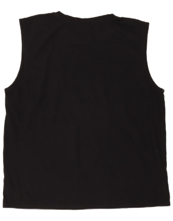 Ανδρικό γιλέκο Fila 2XL μαύρο βαμβακερό