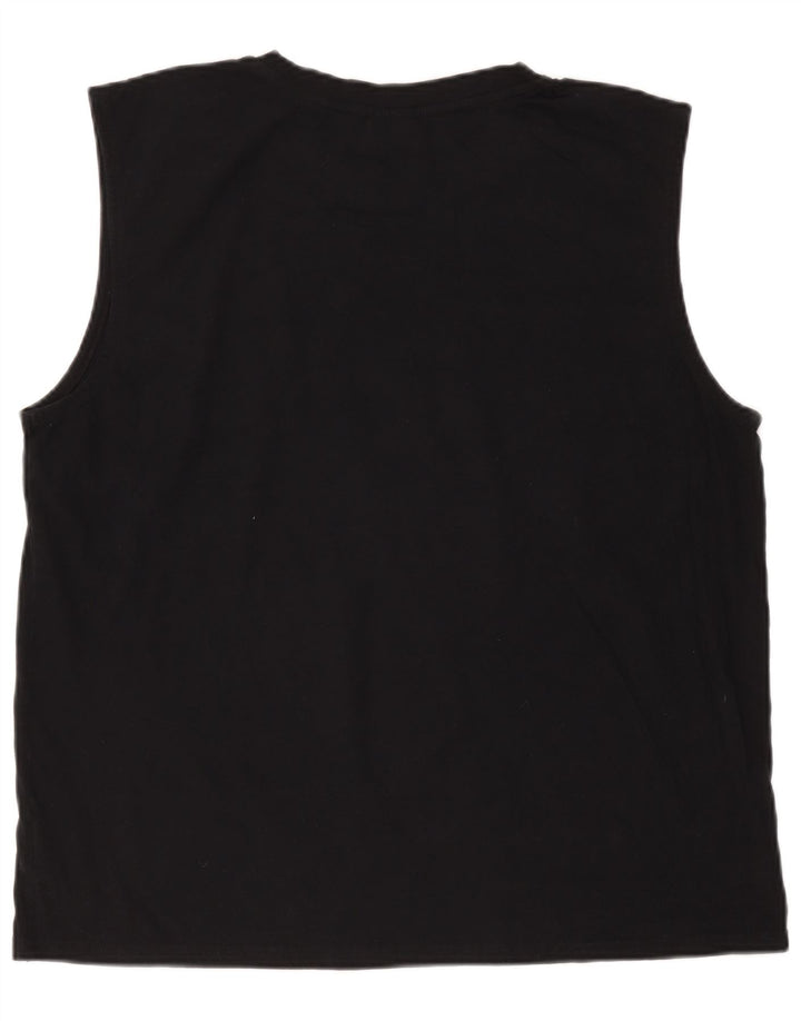 Ανδρικό γιλέκο Fila 2XL μαύρο βαμβακερό