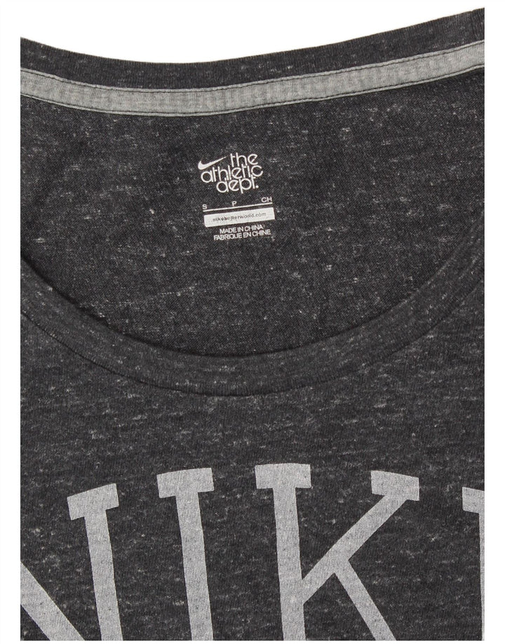 Γυναικείο γραφικό μπλουζάκι NIKE τοπ UK 10 Small Grey Flecked
