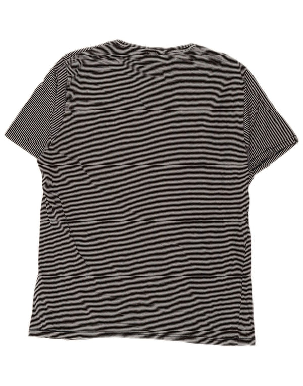 Γυναικείο μπλουζάκι REISS Top UK 16 Large Navy Blue Pinstripe Βαμβακερό