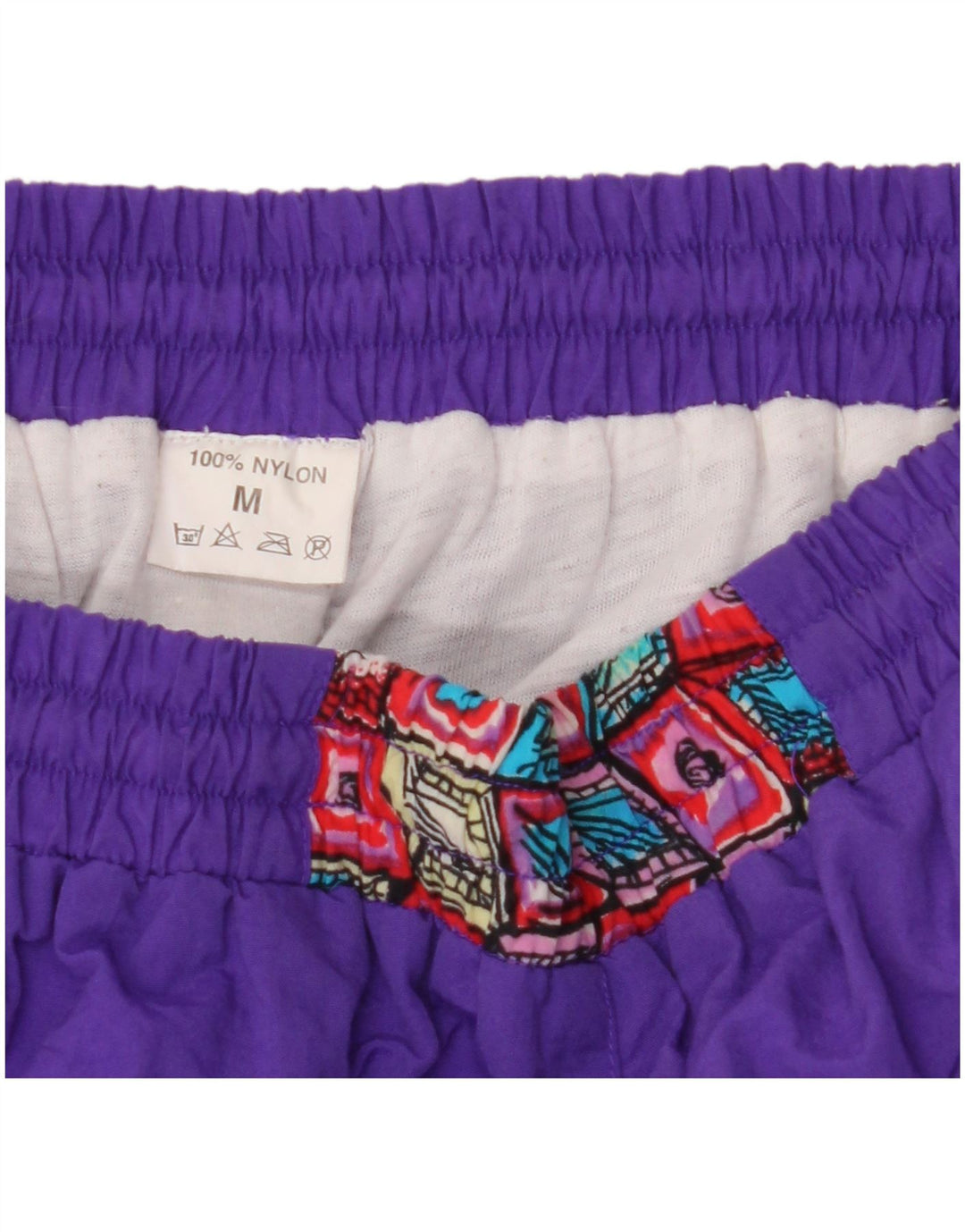 Γυναικεία αθλητική φόρμα VINTAGE Παντελόνι Joggers UK 14 Medium Purple Geometric