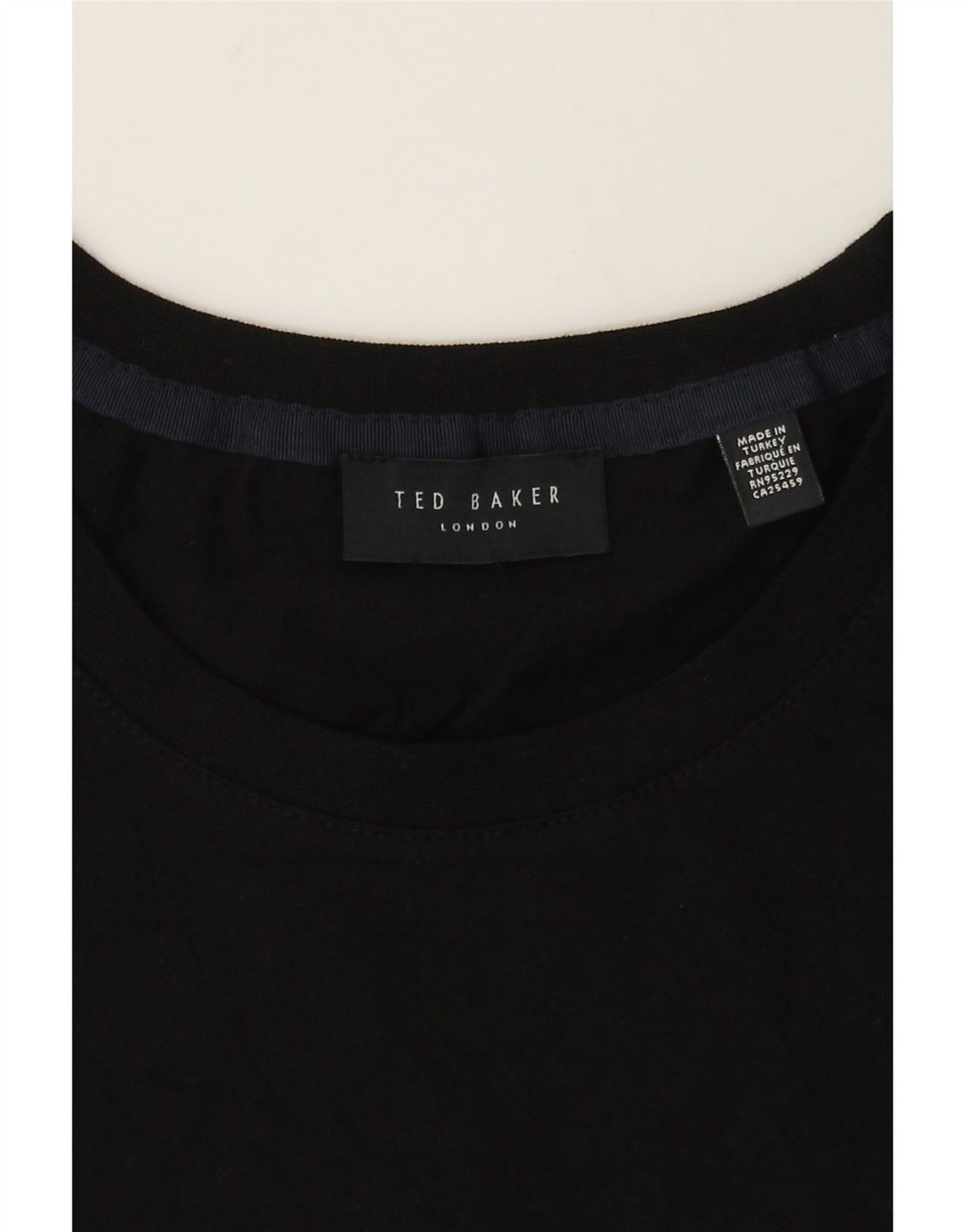 TED BAKER Mens Graphic T-Shirt Top Medium Black Cotton Vintage Ted Baker and Second-Hand Ted Baker from Messina Hembry 