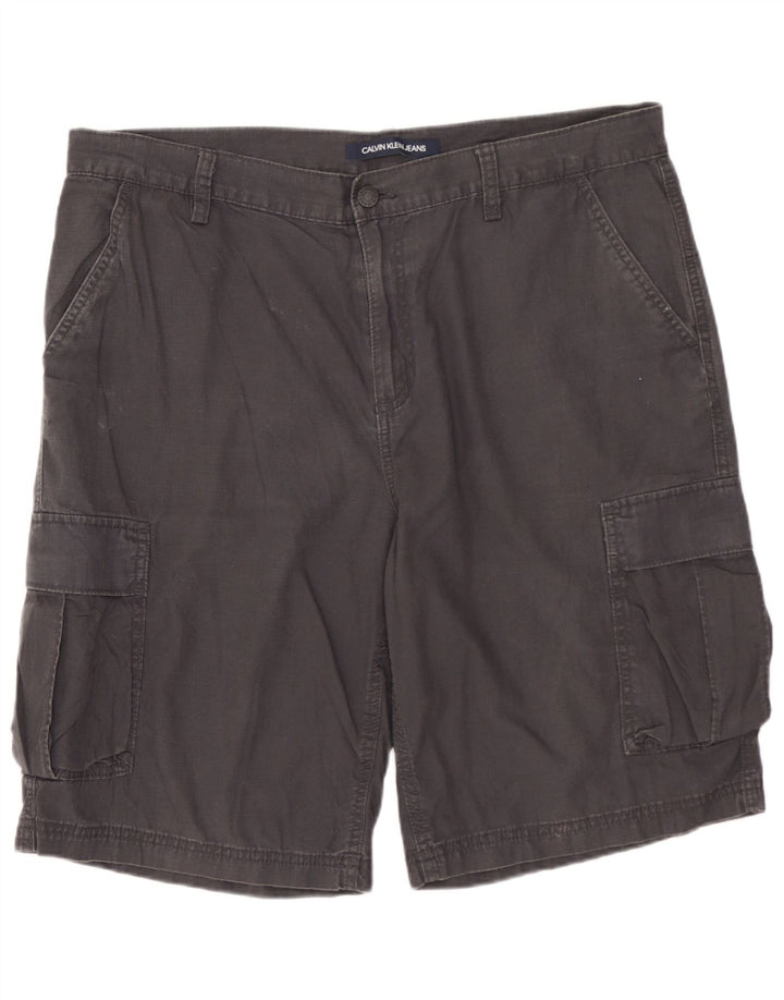 Ανδρικό σορτς Cargo CALVIN KLEIN W34 μεγάλο γκρι βαμβακερό