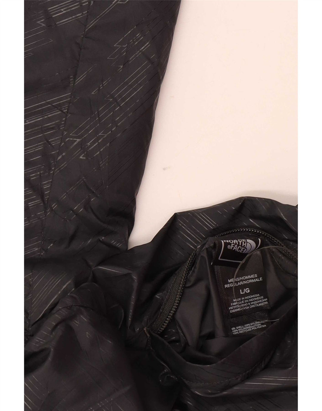 Ανδρικό αναστρέψιμο μπουφάν North Face UK 40 Large Black Nylon