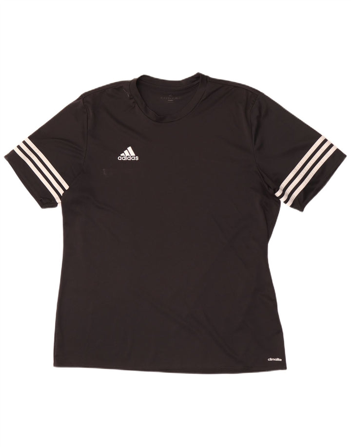 Adidas Ανδρικό T-Shirt Climalite Top Large Μαύρο Πολυεστέρας