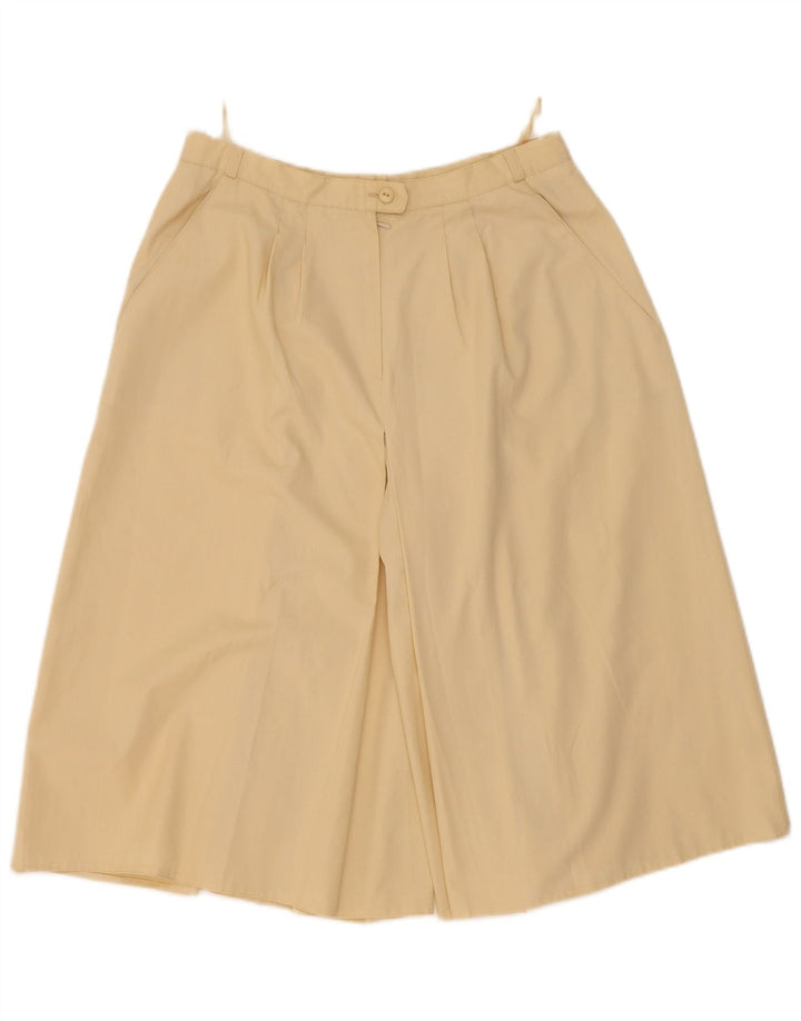VINTAGE Womens Pegged Capri Trousers IT 44 Medium W30  Yellow Polyester
