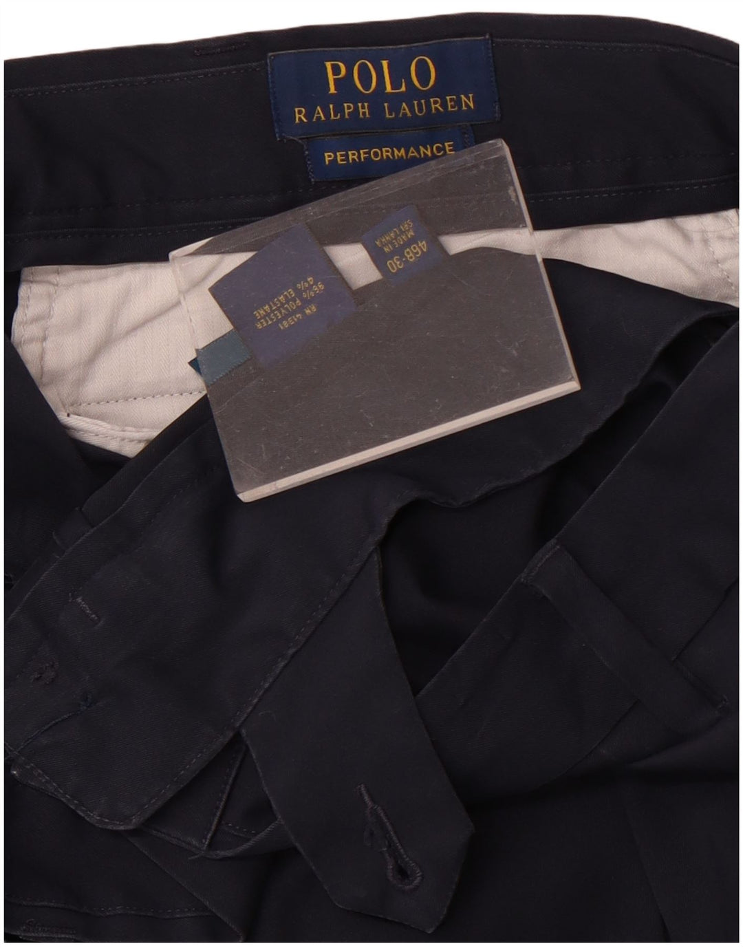 Polo Ralph Lauren Ανδρικό παντελόνι Chino W46 L30 Navy Blue Polyester